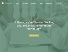 Tablet Screenshot of etumos.com